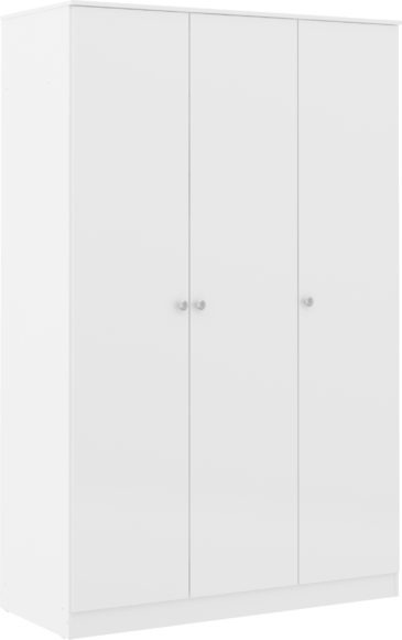 seconique Denver 3 Door Wardrobe White Gloss