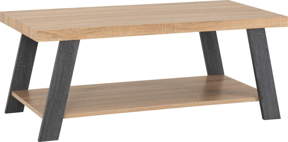 seconique Eddie Coffee Table Grey/Sonoma Effect