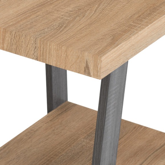Seconique Eddie Side Table Grey/Sonoma Effect