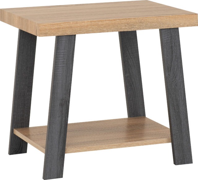 seconique Eddie Side Table Grey/Sonoma Effect