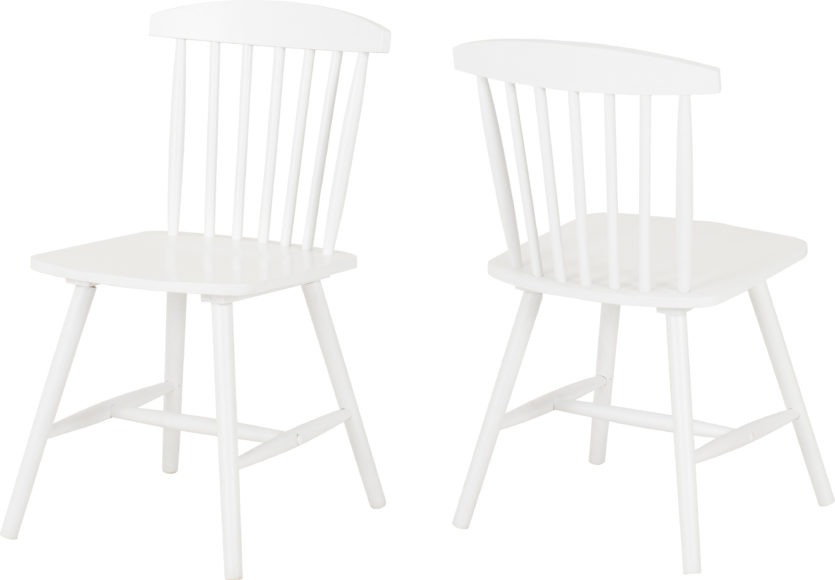 Seconique Emery Chair (Box Of 2) White