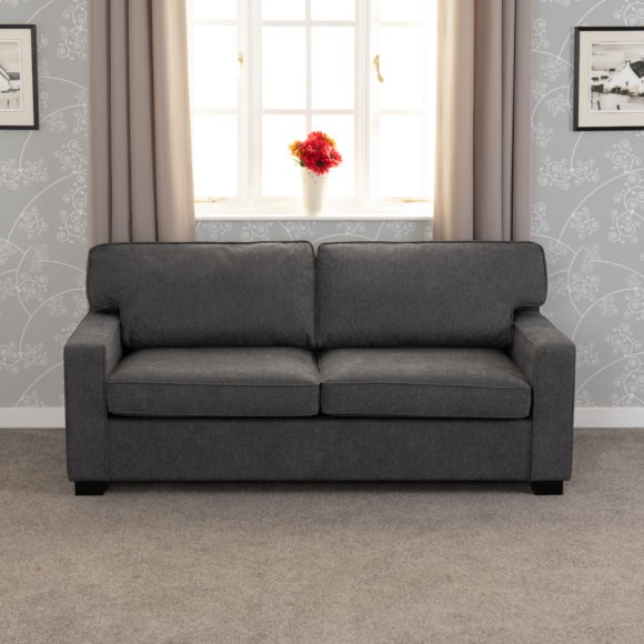 Seconique Eton Sofa Bed Dark Grey Fabric