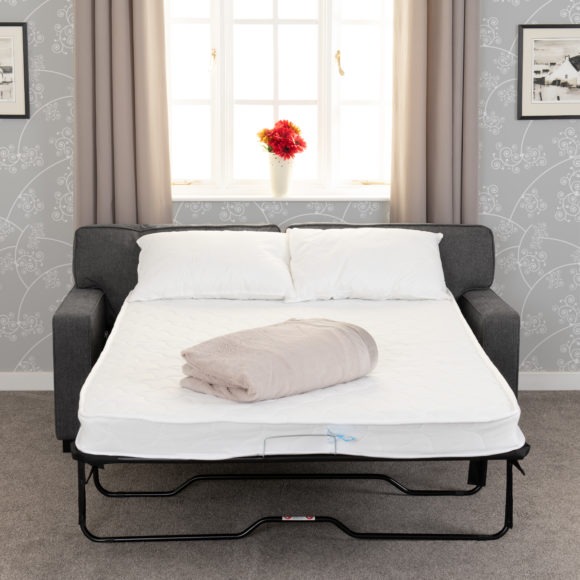 seconique Eton Sofa Bed Dark Grey Fabric