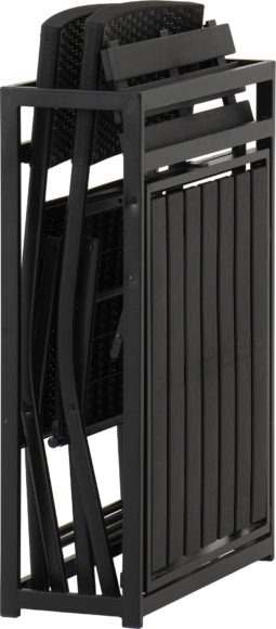 Seconique Foldaway 1+2 Garden Set Black