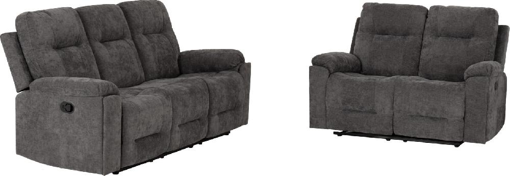 Seconique Guildford 3+2 Recliner Suite Grey Fabric