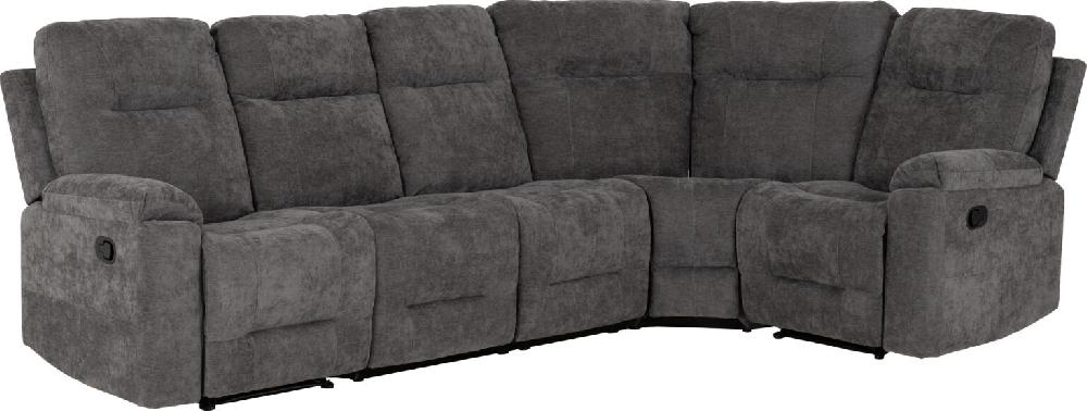 Seconique Guildford Corner Sofa Grey Fabric