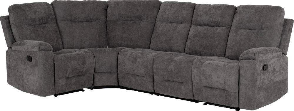 Seconique Guildford Corner Sofa Grey Fabric