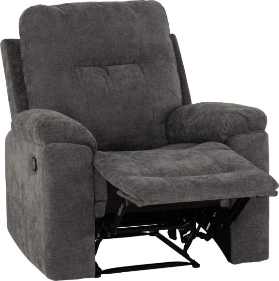 Seconique Guildford Recliner Chair Grey Fabric