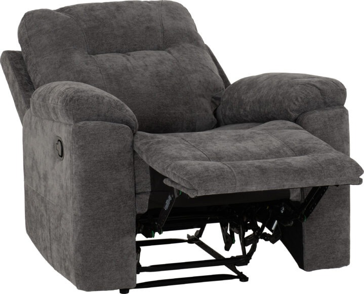 Seconique Guildford Recliner Chair Grey Fabric