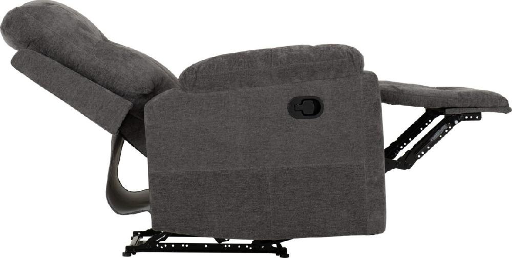 Seconique Guildford Recliner Chair Grey Fabric