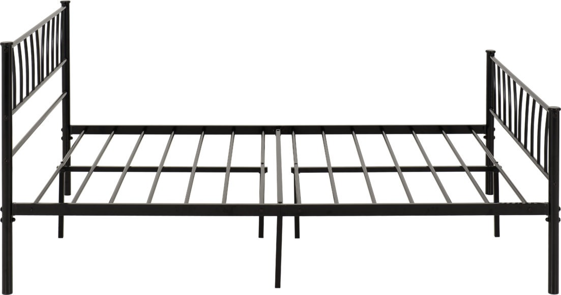 Seconique Harlow 4'6" Bed Black