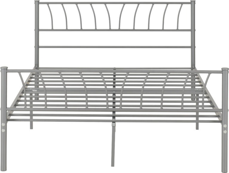 Seconique Harlow 4'6" Bed Silver