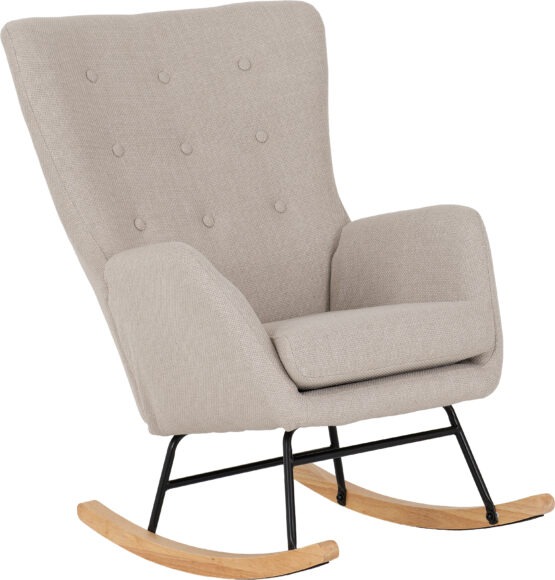 Seconique Hayden Rocking Chair Beige Fabric