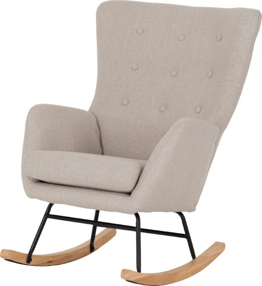 Seconique Hayden Rocking Chair Beige Fabric