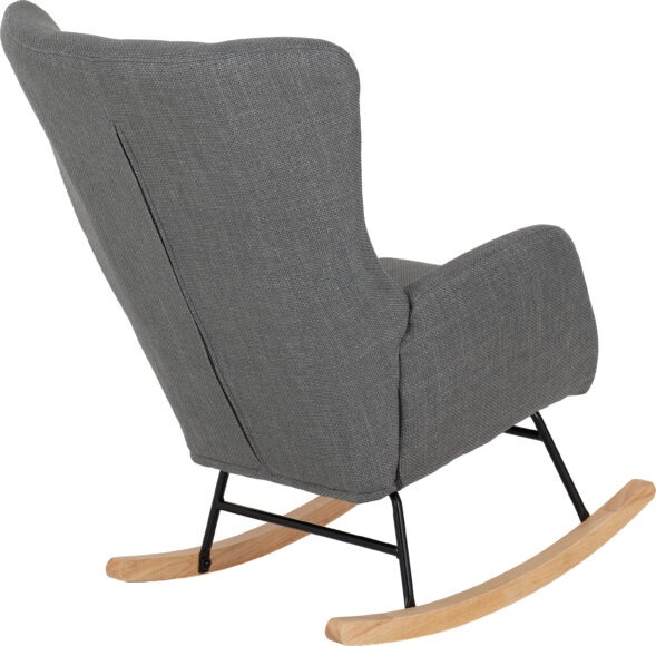 Seconique Hayden Rocking Chair Dark Grey Fabric