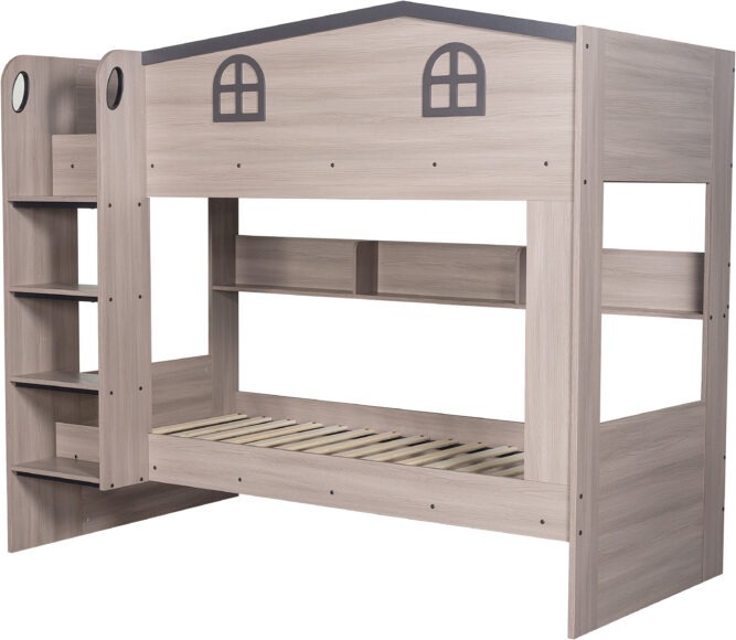 Seconique Hector Bunk Bed Ash Grey