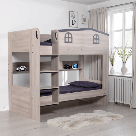 seconique Hector Bunk Bed Ash Grey