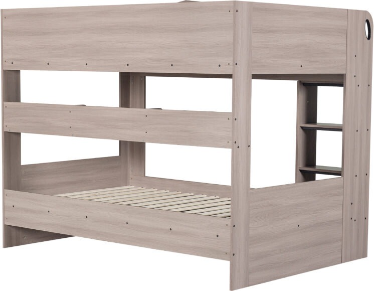 Seconique Hector Small Double Bunk Bed Ash Grey