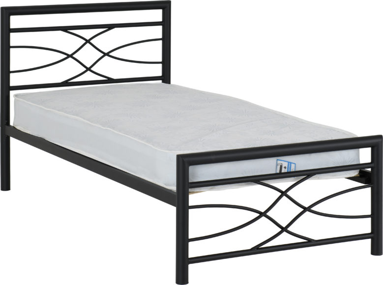 Seconique Kelly 3' Bed Black