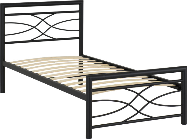 Seconique Kelly 3' Bed Black