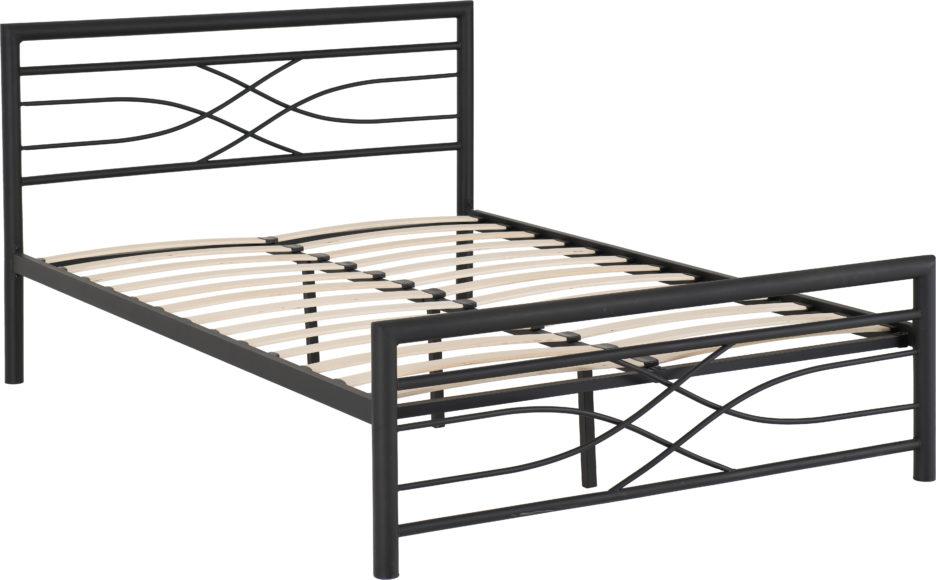 Seconique Kelly 5' Bed Black