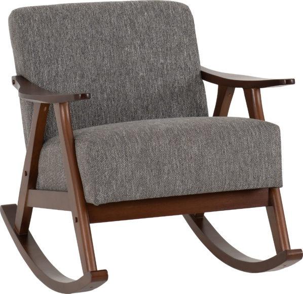 Seconique Kendra Rocking Chair Grey Fabric