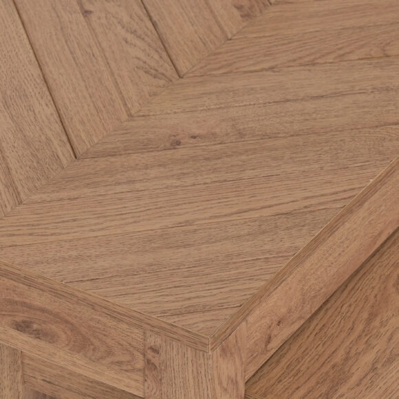 Seconique Leon Nest Of 2 Tables Medium Oak Effect