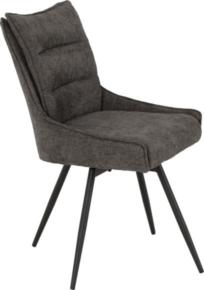 Seconique Lewis Swivel Chair (2 Per Box) Grey Fabric