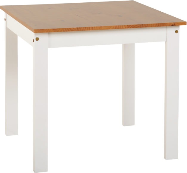 Seconique Ludlow 1+2 Dining Set White/Oak Lacquer