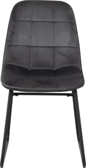 Seconique Lukas Chair (Box Of 2) Grey Velvet