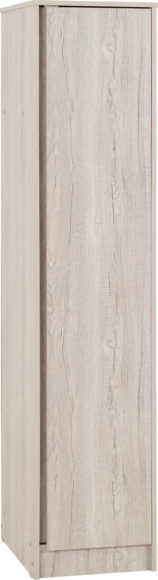 Seconique Malvern 1 Door Wardrobe Urban Snow