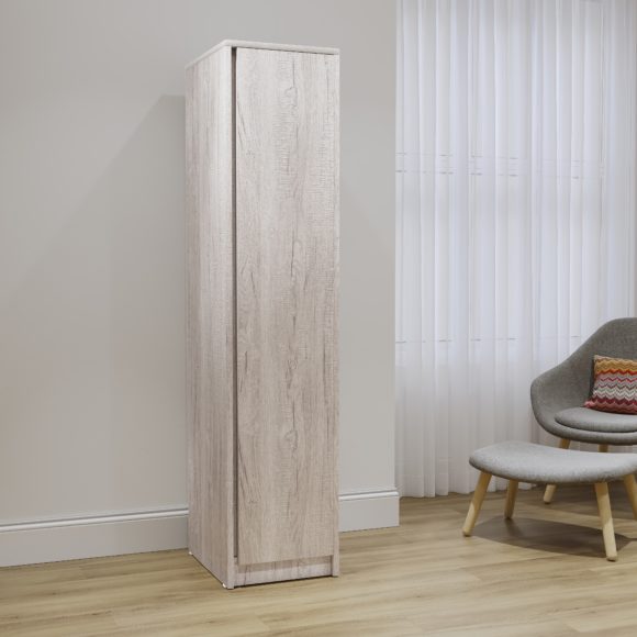 seconique Malvern 1 Door Wardrobe Urban Snow