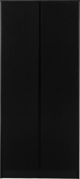 Seconique Malvern 2 Door Wardrobe Black