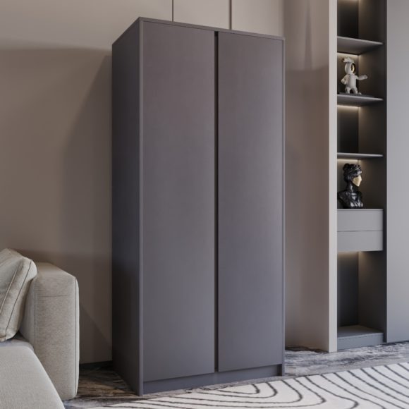 seconique Malvern 2 Door Wardrobe Grey