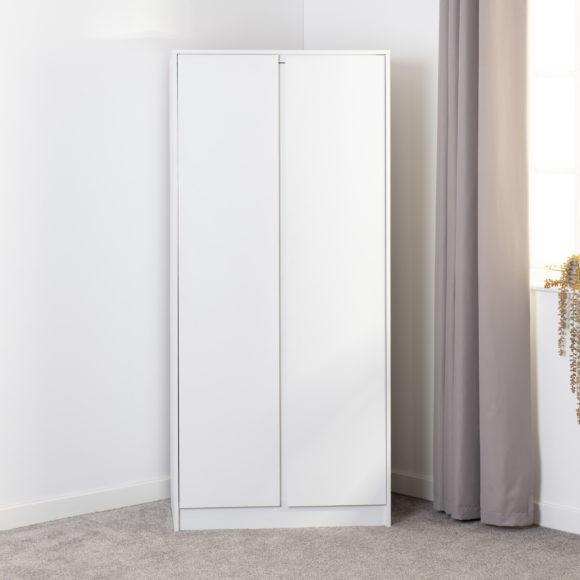 Seconique Malvern 2 Door Wardrobe White