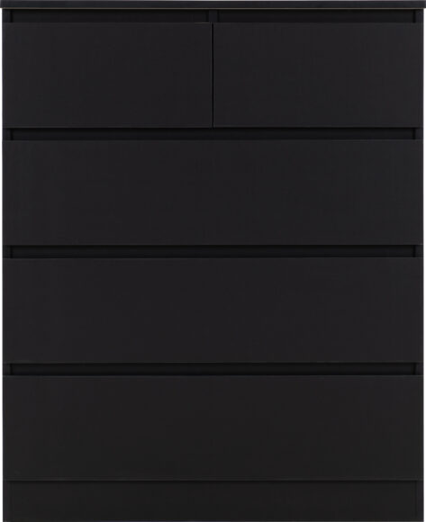 Seconique Malvern 3+2 Drawer Chest Black