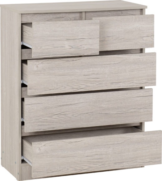 Seconique Malvern 3+2 Drawer Chest Urban Snow