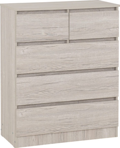 seconique Malvern 3+2 Drawer Chest Urban Snow