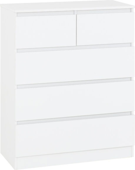 Seconique Malvern 3+2 Drawer Chest White