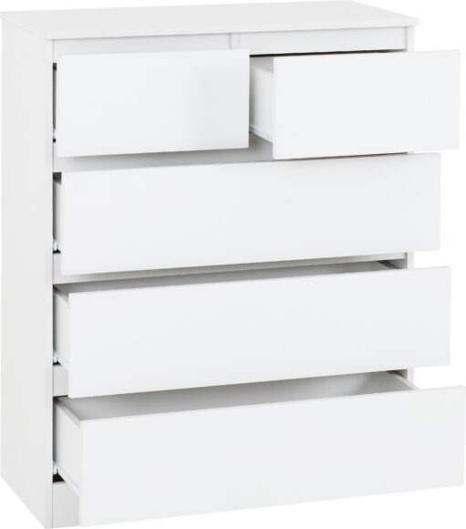 Seconique Malvern 3+2 Drawer Chest White