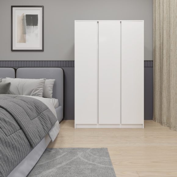 seconique Malvern 3 Door Wardrobe White