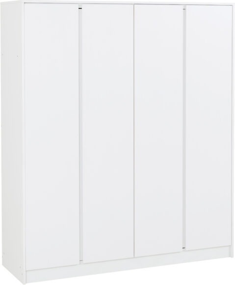 Seconique Malvern 4 Door Wardrobe White