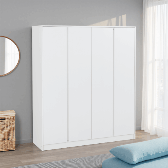 seconique Malvern 4 Door Wardrobe White
