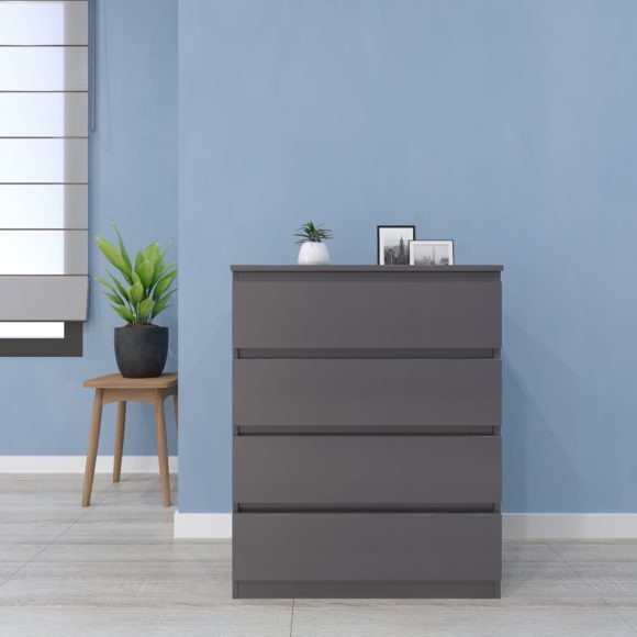 seconique Malvern 4 Drawer Chest Grey