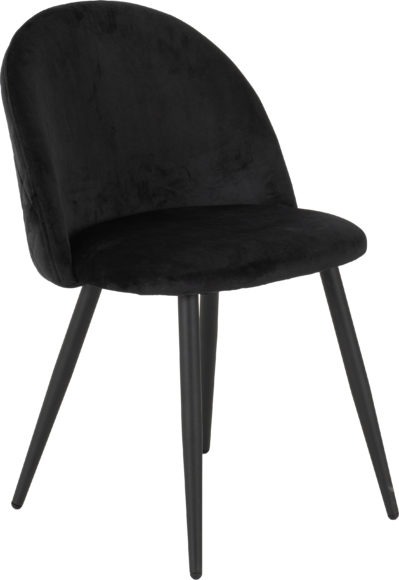 Seconique Marlow Chair (Box Of 4) Black Velvet