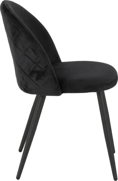 Seconique Marlow Chair (Box Of 4) Black Velvet