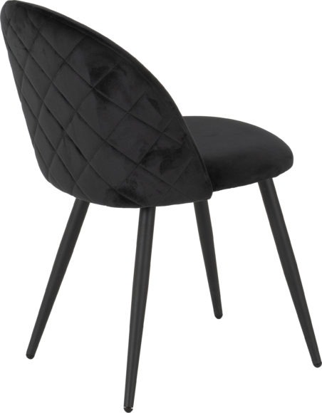 Seconique Marlow Chair (Box Of 4) Black Velvet