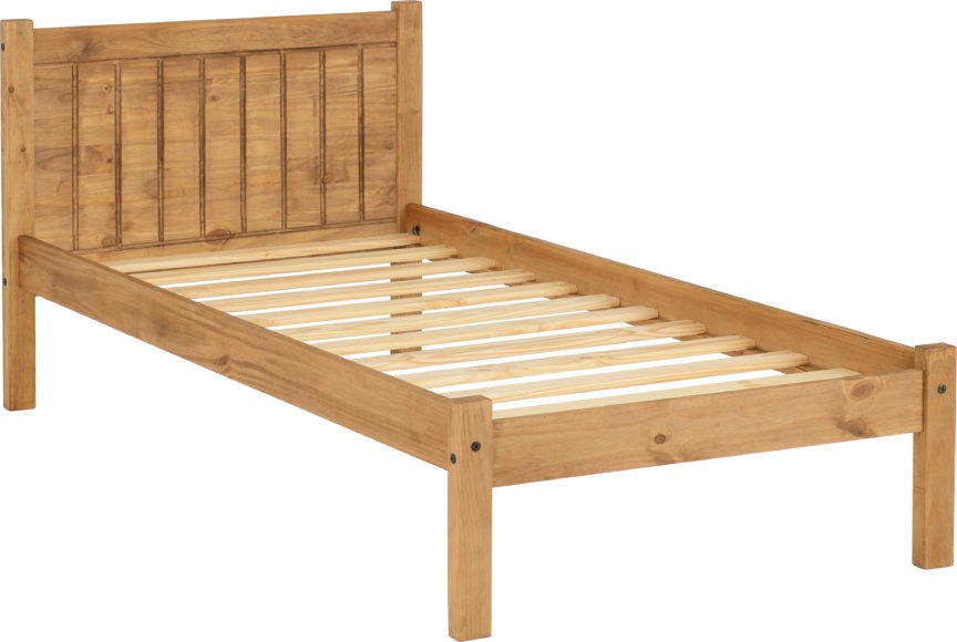 Seconique Maya 3' Bed Distressed Waxed Pine