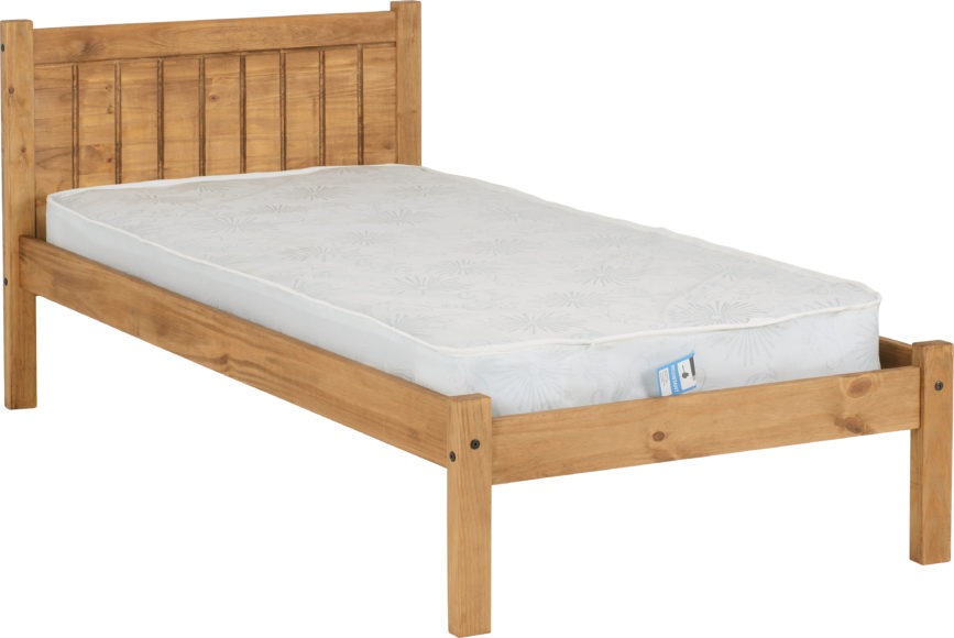 seconique Maya 3' Bed Distressed Waxed Pine