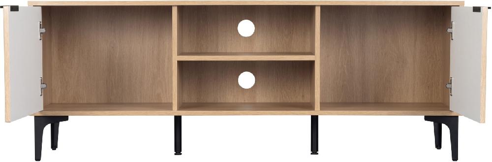 Seconique Miami 2 Door TV Unit Oak Effect/Black